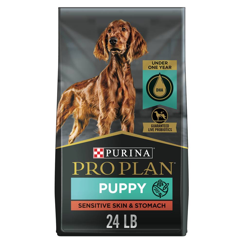 Purina Pro Plan Sensitive Skin and Stomach Puppy Food, Salmon-Rice (24 lbs)