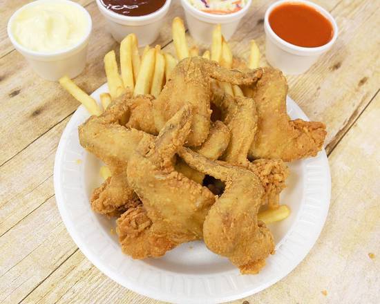 6 Wings Dinner, with Fries