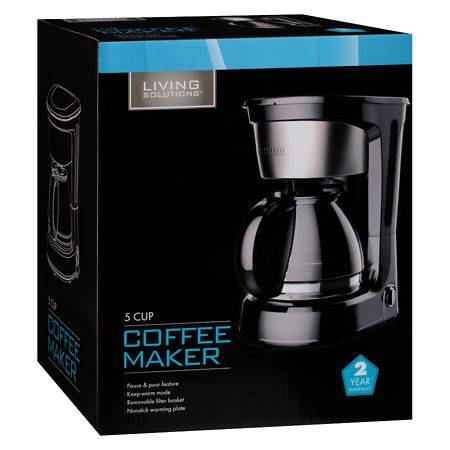 Living Solutions 5 Cup Coffee Maker - 1.0 ea