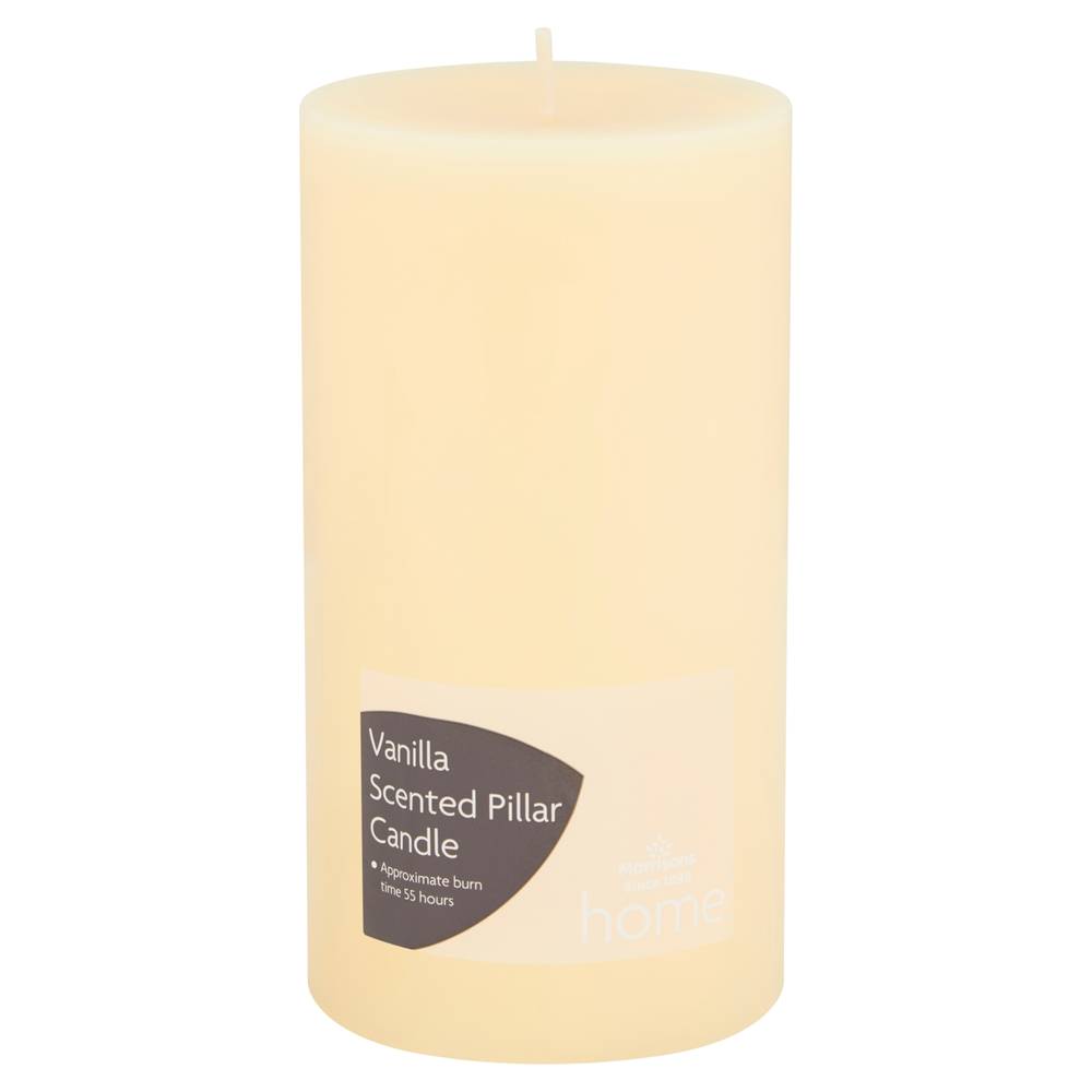 Morrisons Vanilla, Pillar Candle (355g)