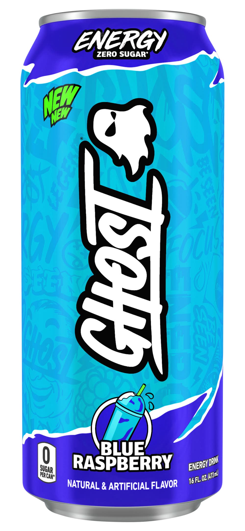 Ghost Energy Drink, Blue Raspberry (16 fl oz)