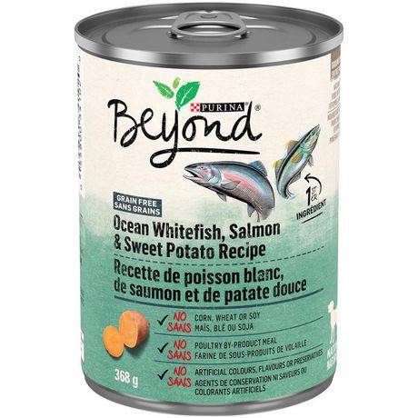 Purina beyond sans grains recette de poisson blanc, de saumon et de patate douce nourriture humide pour chiens (368g) - beyond ocean whitefish salmon & sweet potato dog food (368 g)