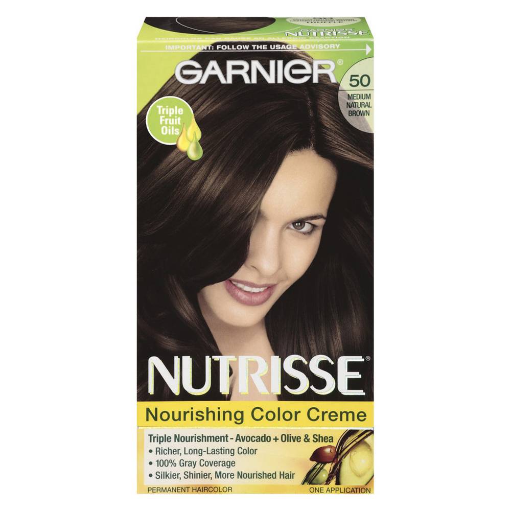 Nutrisse Nourishing Color Creme Hair Dye, 50 - Medium Natural Brown