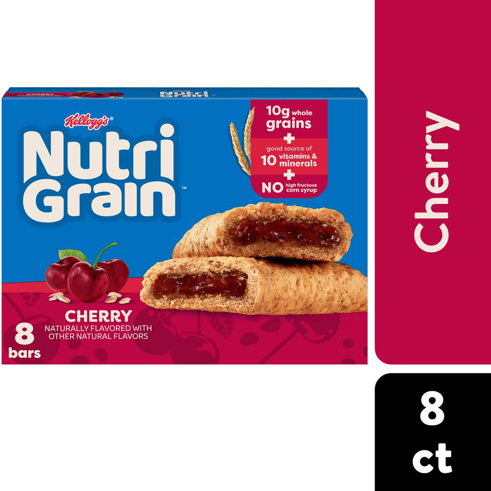 Nutri-Grain Kellogg's Soft Baked Cherry Tasty Fruit Flavor Breakfast Bars (10.4 oz)