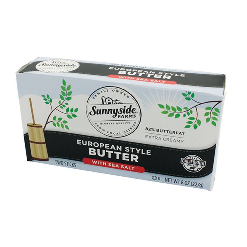 Sunnyside Farms European Style Butter With Sea Salt