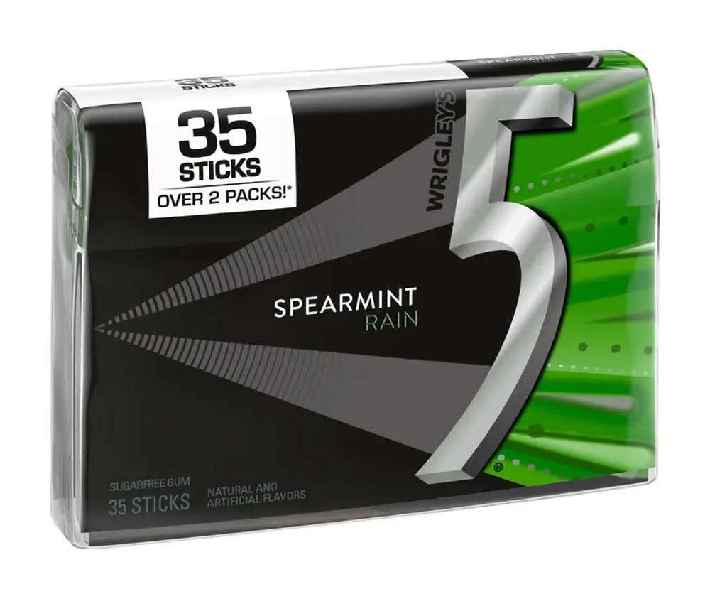 Wrigley's 5 Rain Spearmint Gum