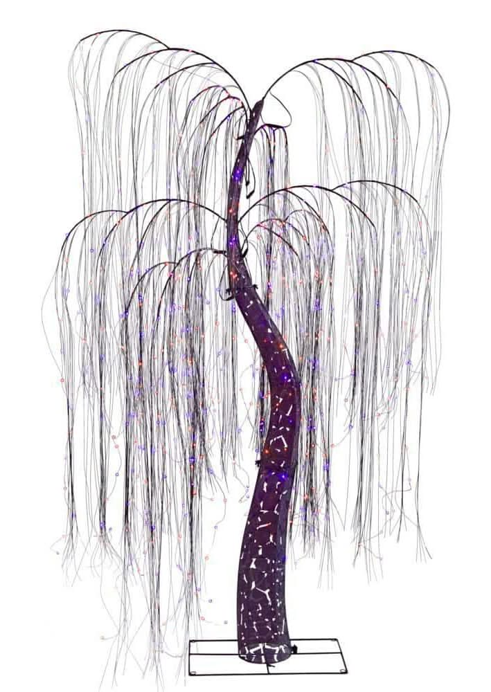 Home Accents Holiday 7 Ft. Halloween Classics Color Changing Led Willow Tree H27
