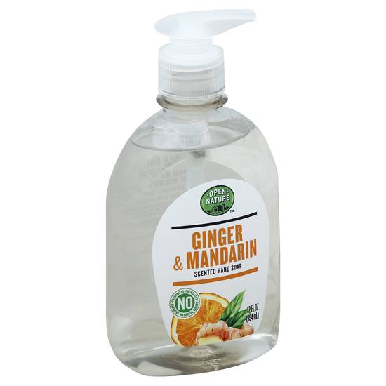 Open Nature Hand Soap Liquid Ginger Mandarin (12 oz)