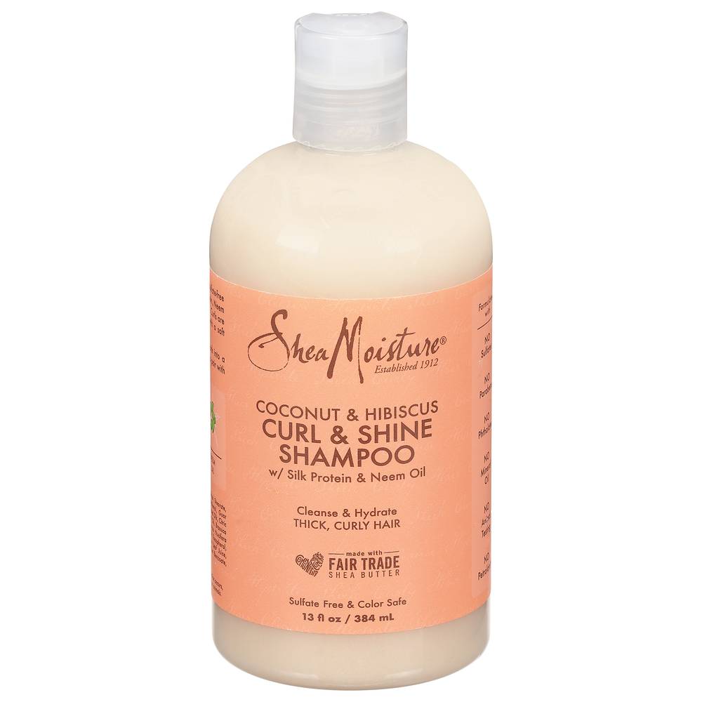 Shea Moisture Coconut & Hibiscus Curl & Shine Shampoo (13 fl oz)