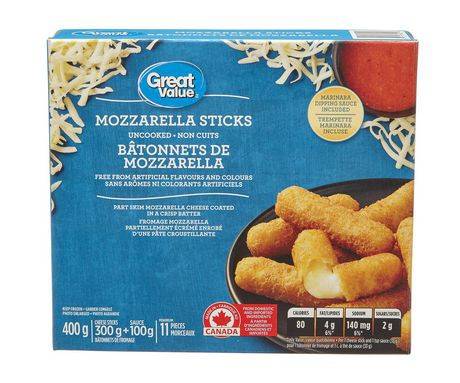 Great Value Mozzarella Sticks (400 g)