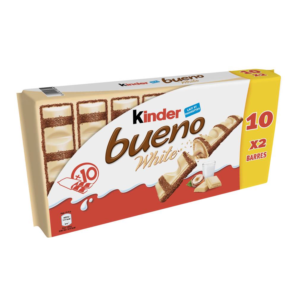 Kinder - Bueno barres de chocolat blanc (20)