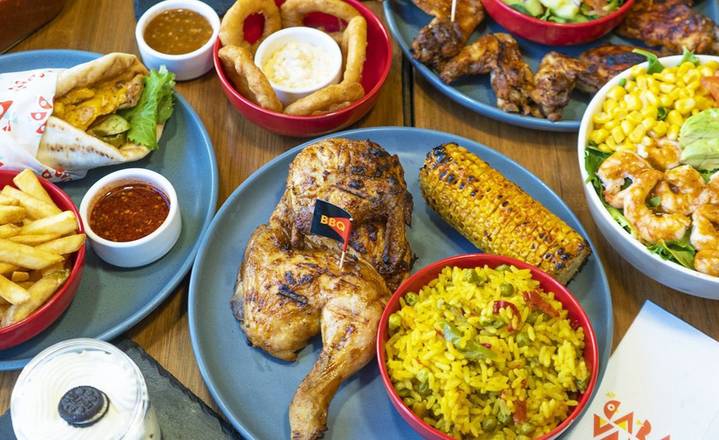 1/2 Poulet grillé à la flamme 🔥