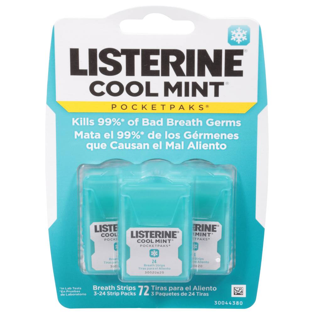 Listerine Pocketpaks Cool Mint Fresh Breath Strips (18 g)