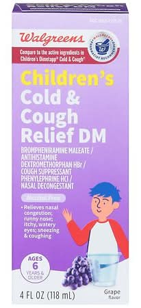 Walgreens Wal-Tap Dm Children's Cold and Cough Alcohol-Free Grape (4 oz)