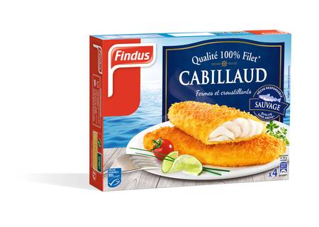 Poisson pané filets cabillaud msc Findus - la boite de 4 - 400 g