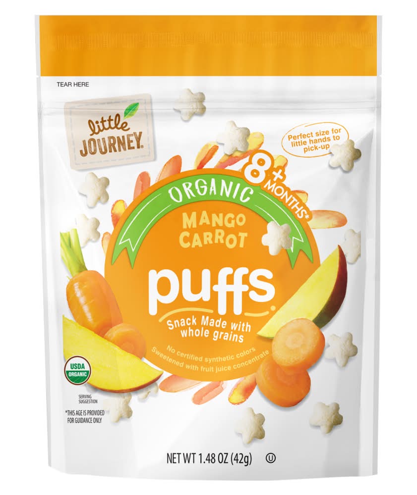 Little Journey Organic Puffs 8+ Months, Mango-Carrot (1.48 oz)