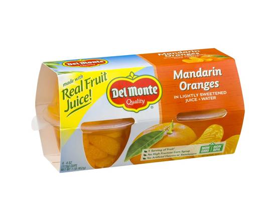 Del Monte · Mandarin Oranges in Juice (4 x 4 oz)