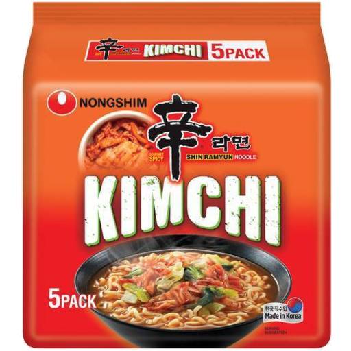 Nongshim Instant Noodles, Kimchi (600g, 5 pack)