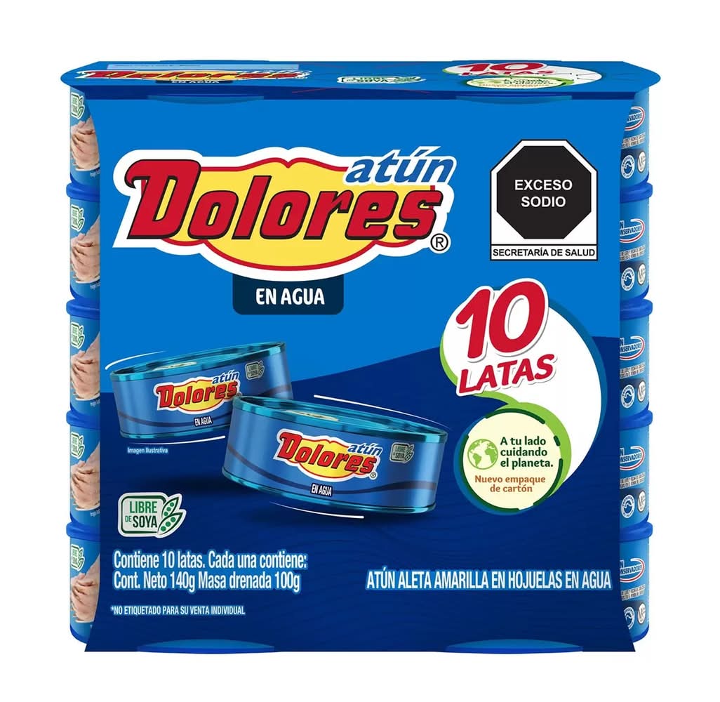 Dolores · Lomo de atún aleta amarilla en agua (140 g)