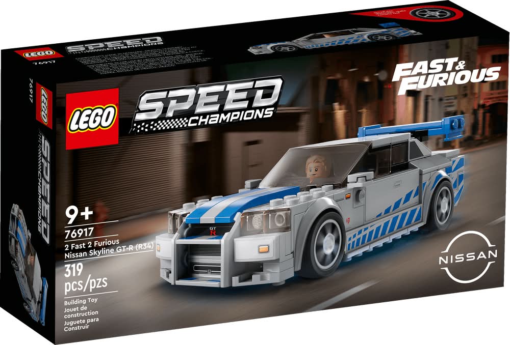 LEGO · Speed champions juguete de construcción 2 fast 2 furious nissan skyline gt-r (r34) 76917