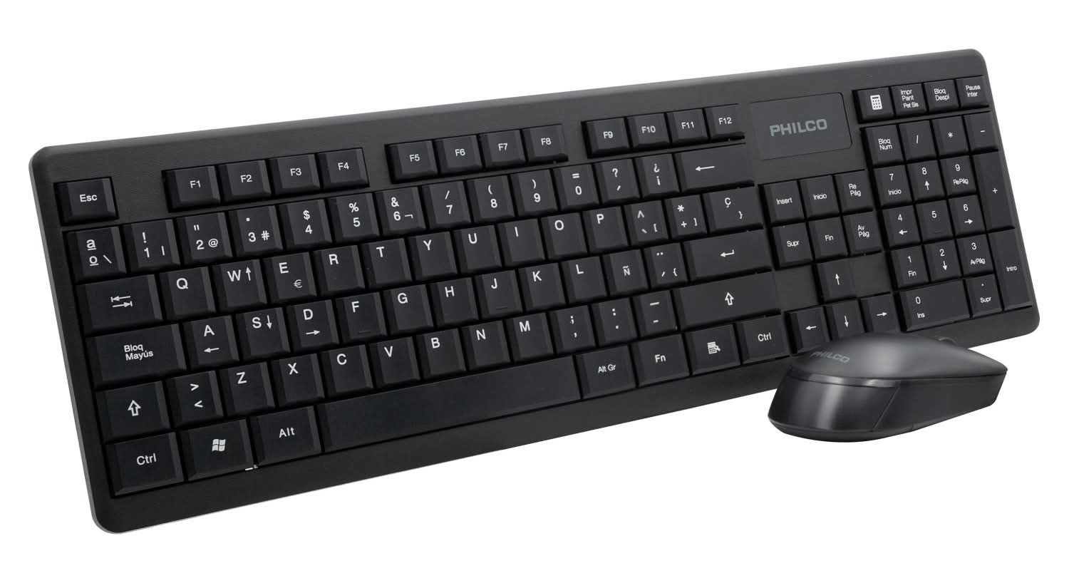 Philco · Combo inalámbrico mouse + teclado (2 un)