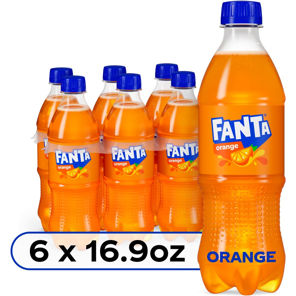 Fanta Soda, Orange (6 x 16.9 fl oz)