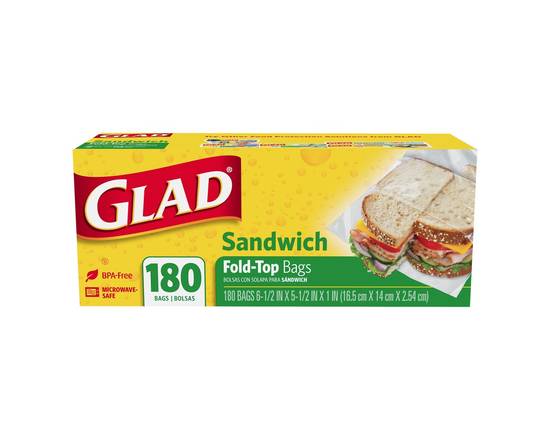 Glad · Fold-Top Sandwich Bags (180 ct)