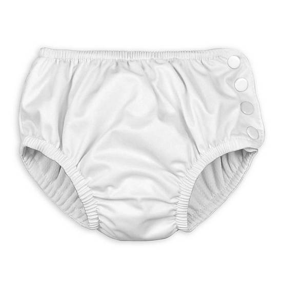 i play.® by green sprouts® Size 24M Snap Swim Diaper in White
