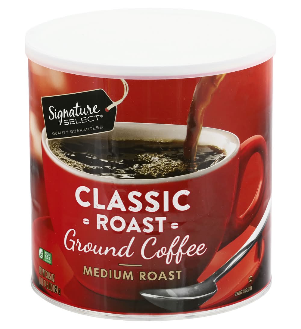 Signature Select Classic Medium Roast Ground Coffee (30.5 oz)