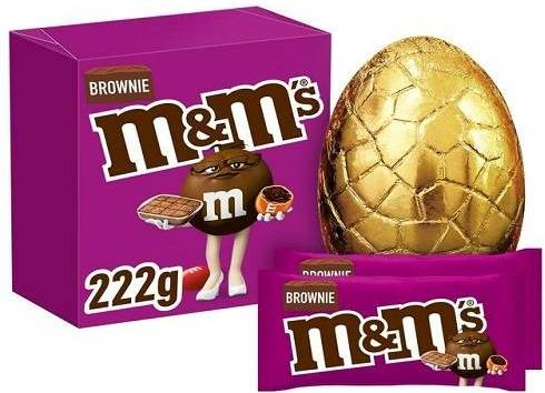 M&M Brownie Large Egg 222g