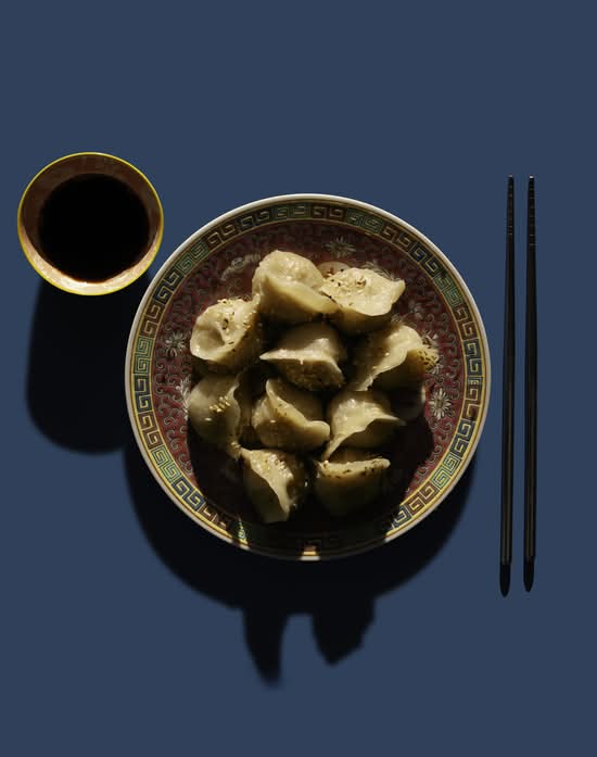 Jiaozi Kaczka z Pomarańczą