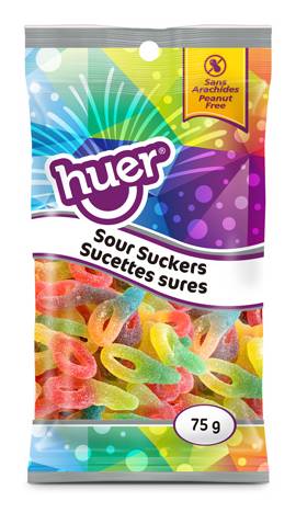 Huer Pals Sour Neon Worms (75 g)