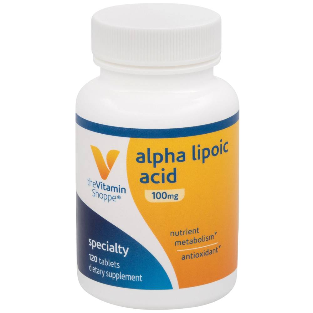 The Vitamin Shoppe Alpha Lipoic Acid Antioxidant & Cellular Support - 100 mg (120 ct)