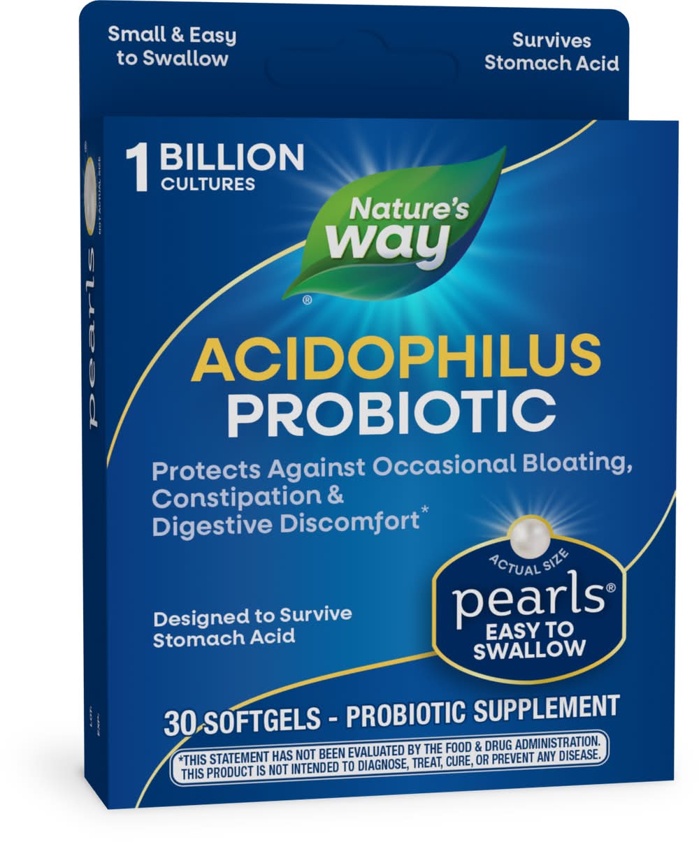 Nature's Way Pearls Acidophilus Probiotic Supplement (1.3 oz)