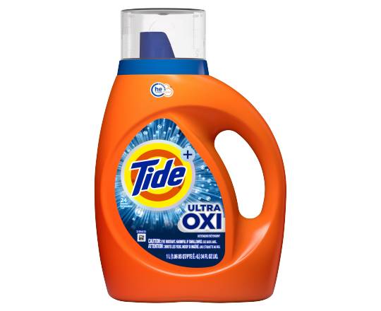 Tide+ Ultra Oxi Liquid Detergent (37 oz)