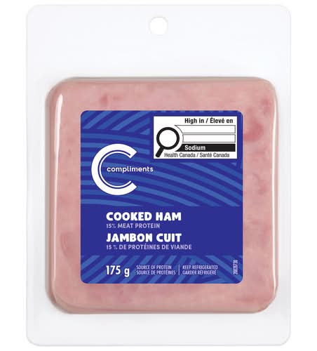 Compliments Jambon En Tranche Cuit 175 G / Compliments Sliced Meat Cooked Ham 175 g