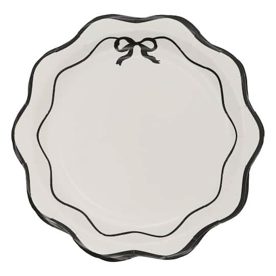 Celebrate It Scalloped Bow Paper Dinner Plates, 9 in (8 ct)