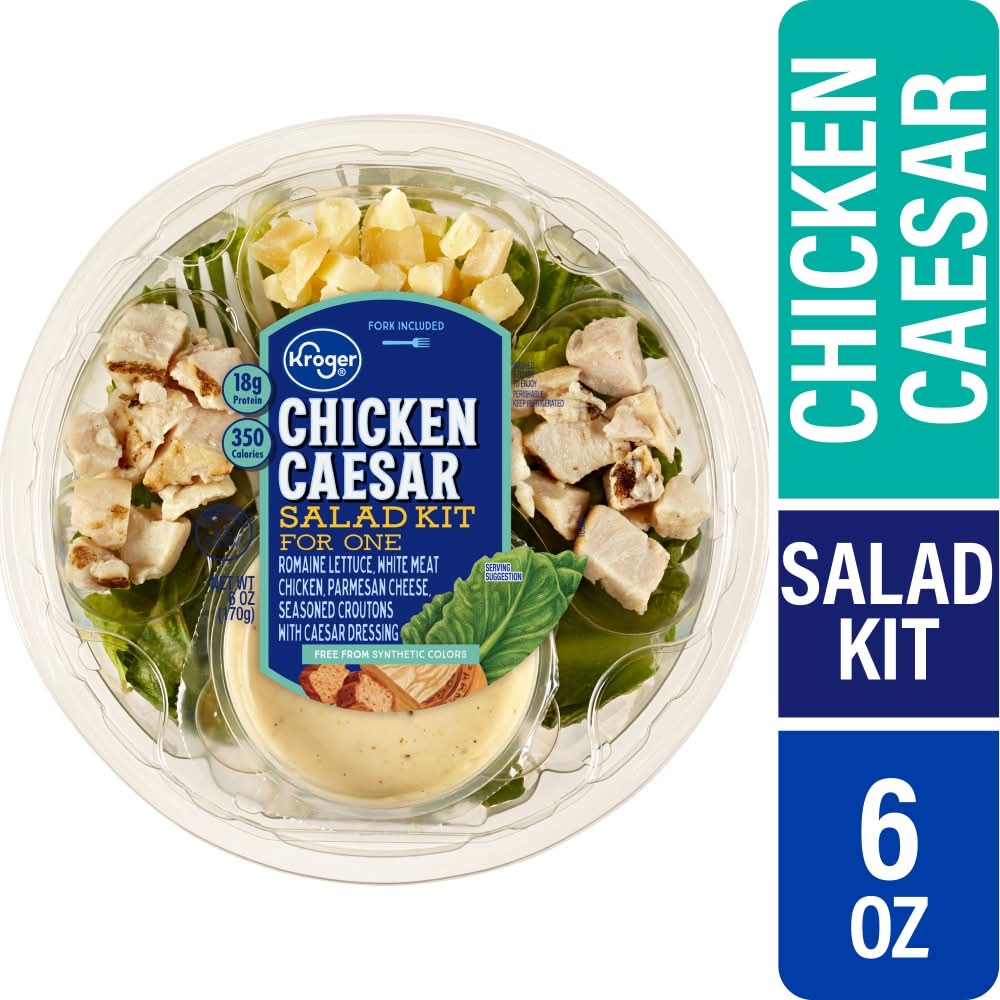 Kroger Salad Kit, Chicken Caesar (6 oz)