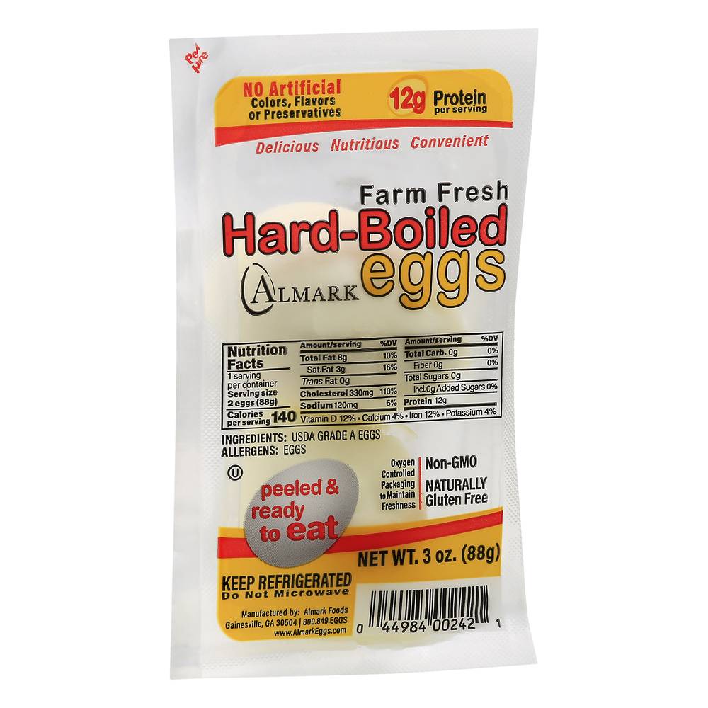 Almark Farm Fresh Peeled Hard-Boiled Eggs (3 oz)