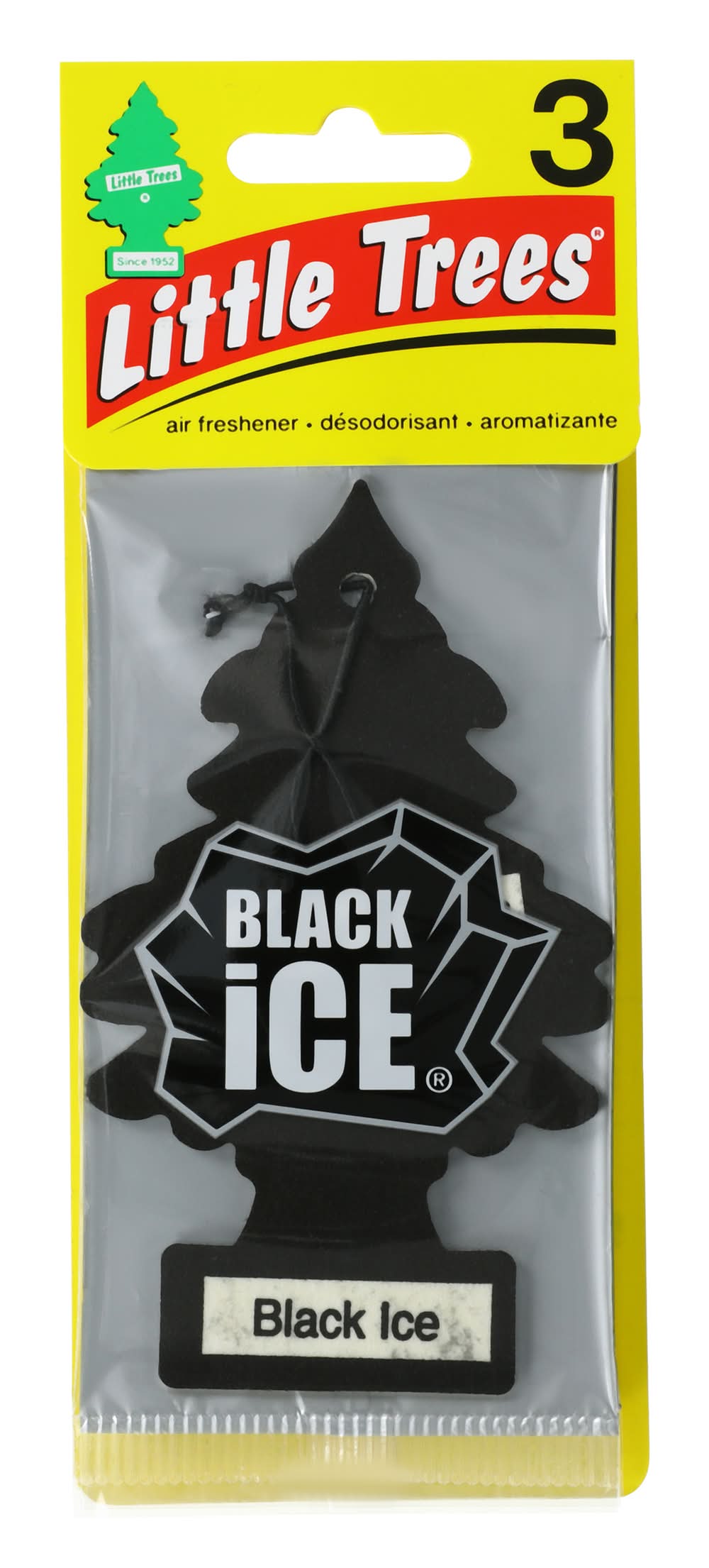 Little Trees® Air Freshener 3-Pack Black Ice