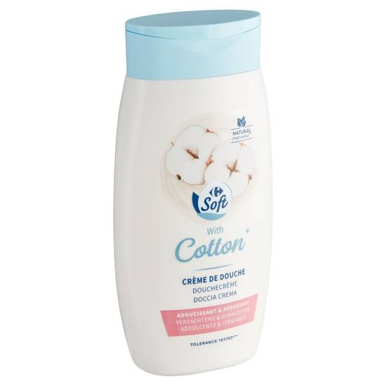 Carrefour Soft Cotton Crème de Douche Adoucissant & Hydratant 250 ml