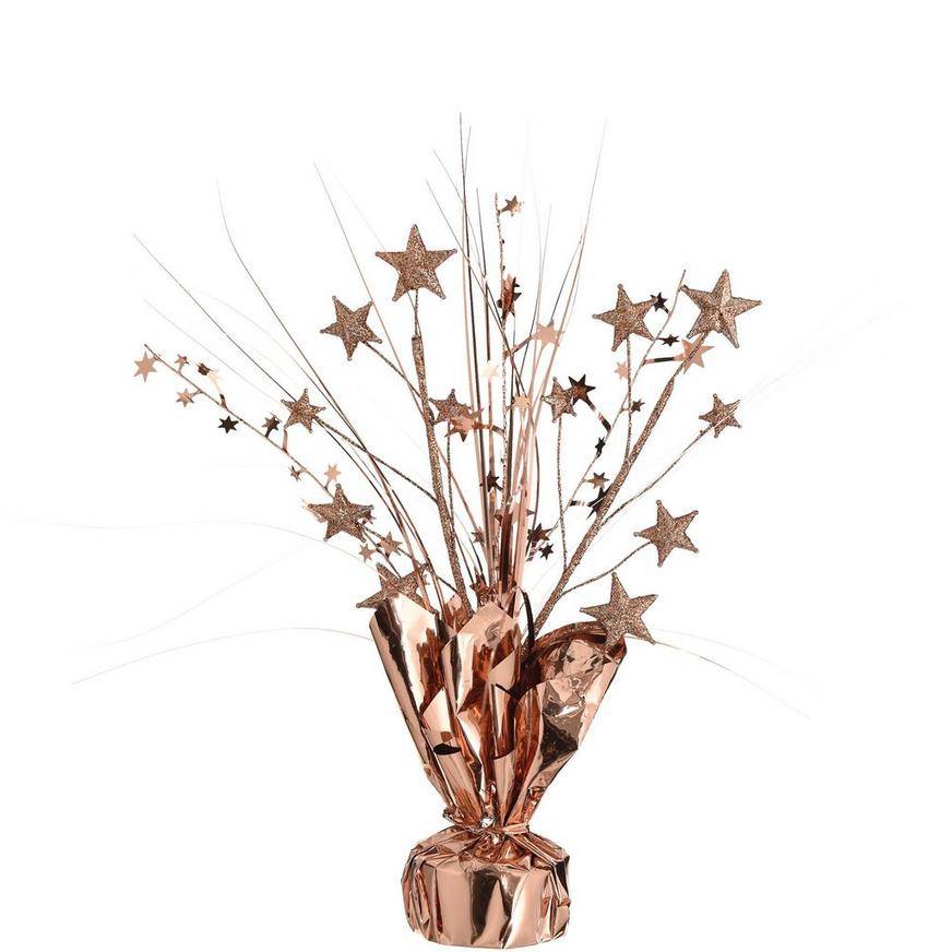 Metallic Rose Gold Spray Centerpiece, 12in