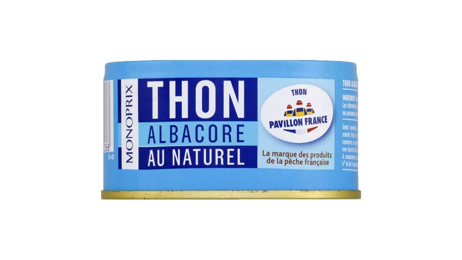 Monoprix Thon albacore au naturel La boîte de 140 g net égoutté