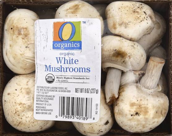 Order O Organics · Organic Mushrooms Whole White Prepacked (8 oz) food online from Safeway store, Eureka on bringmethat.com