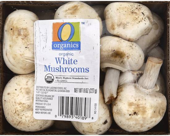 O Organics · Organic Mushrooms Whole White Prepacked (8 oz)