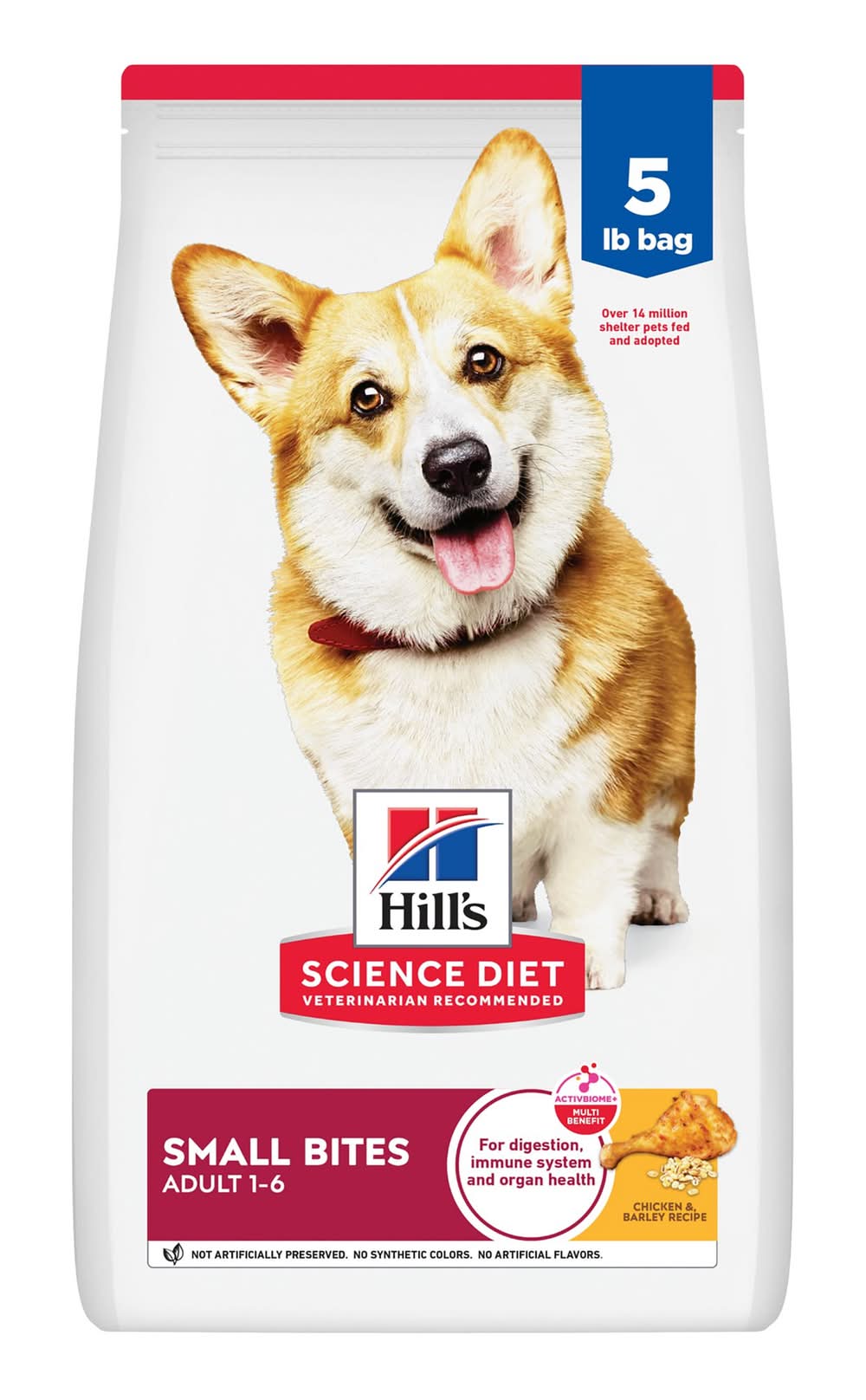 Hill's® Science Diet® Small Bites Adult Dry Dog Food - Chicken & Barley (Flavor: Chicken & Barley, Size: 5 Lb)