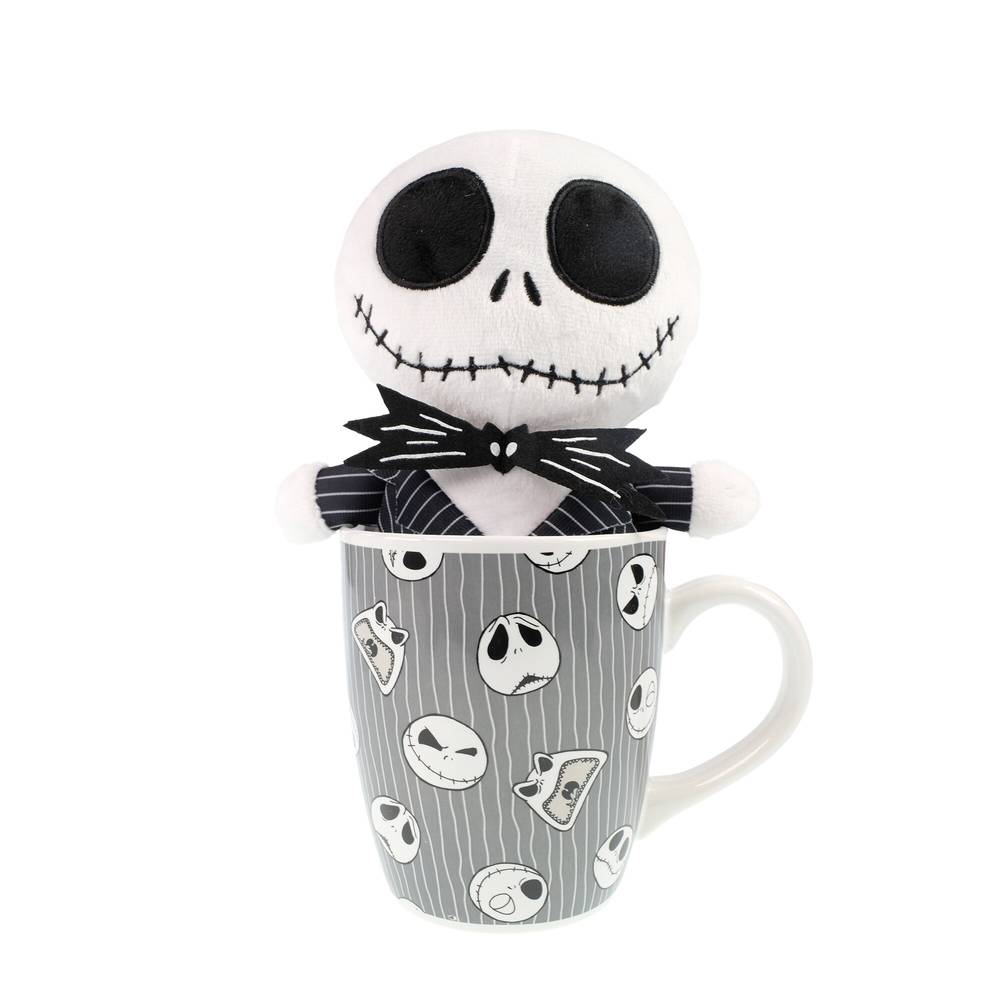 Disney Tim Burton'S The Nightmare Before Christmas Jumbo Mug With Plush, Assorted Characters, 25 Oz