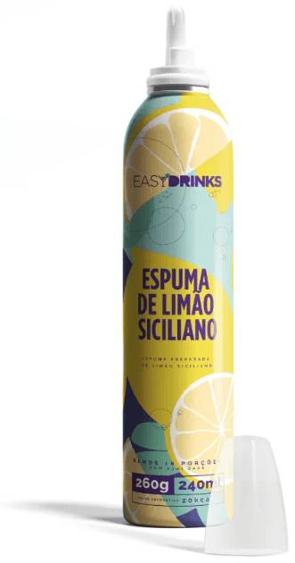 Easy drinks espuma preparada de limão siciliano para drink (250g)