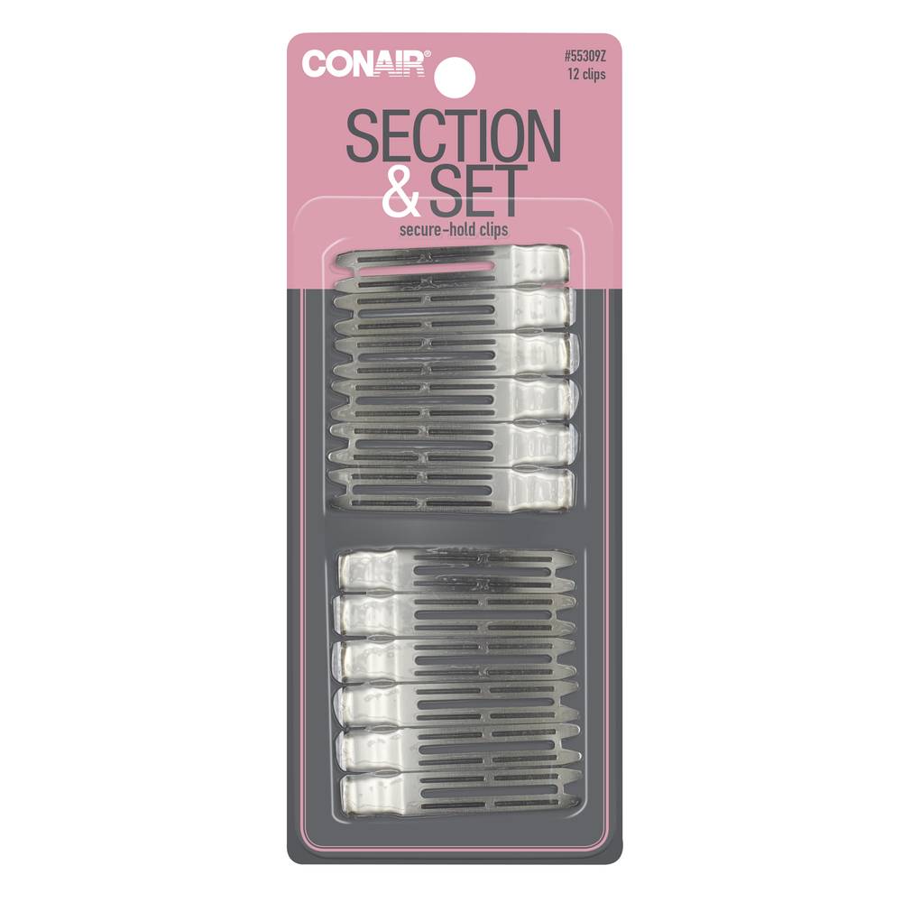 Conair Styling Essentials Hair Clips Roller Sets (12 ct)