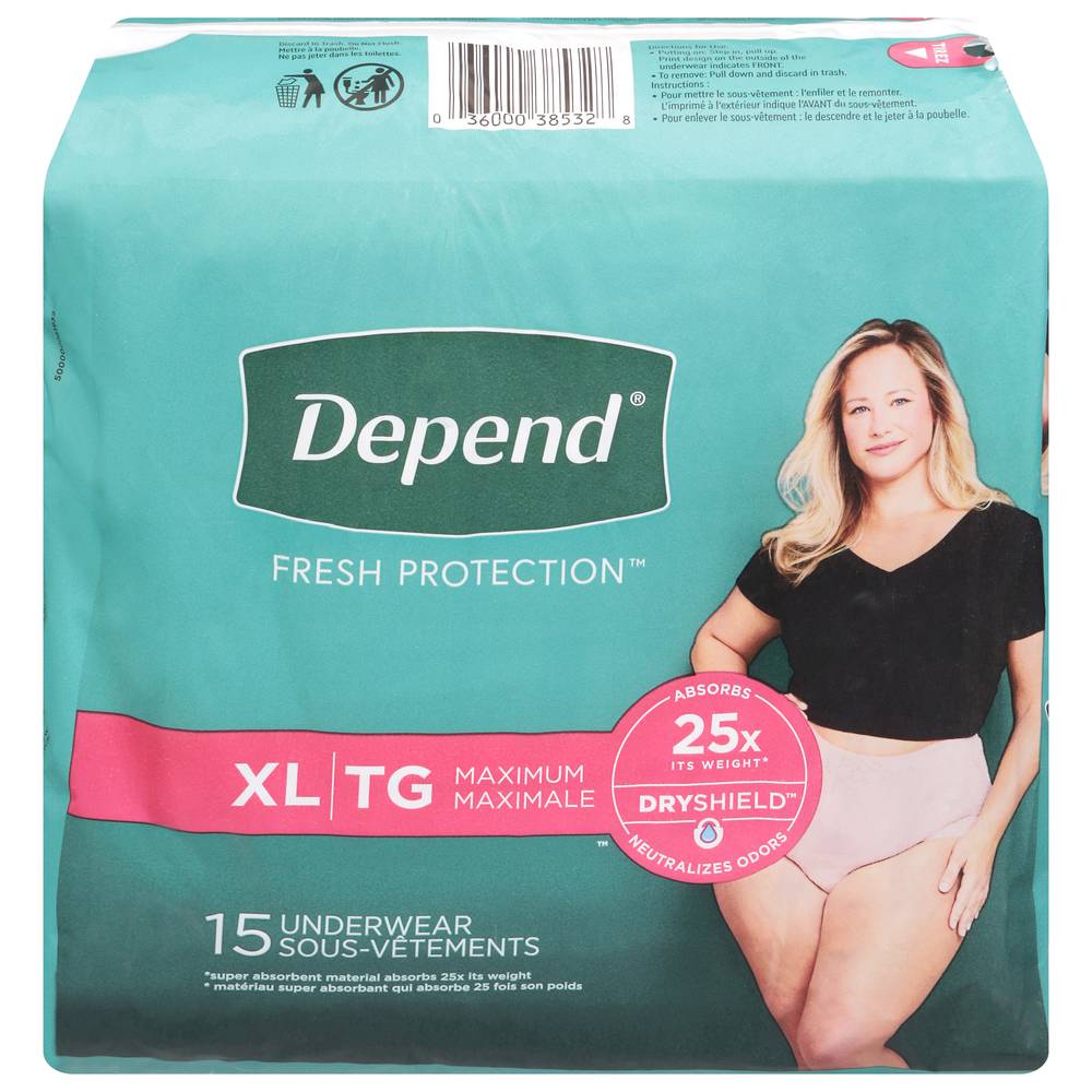 Depend Fit-Flex Extra Large Maximum Underwear